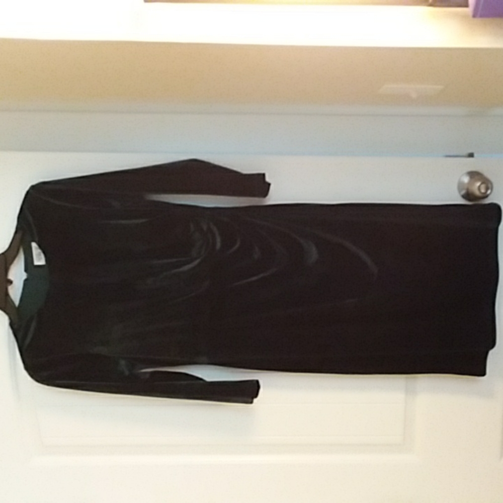 Green velvet dress